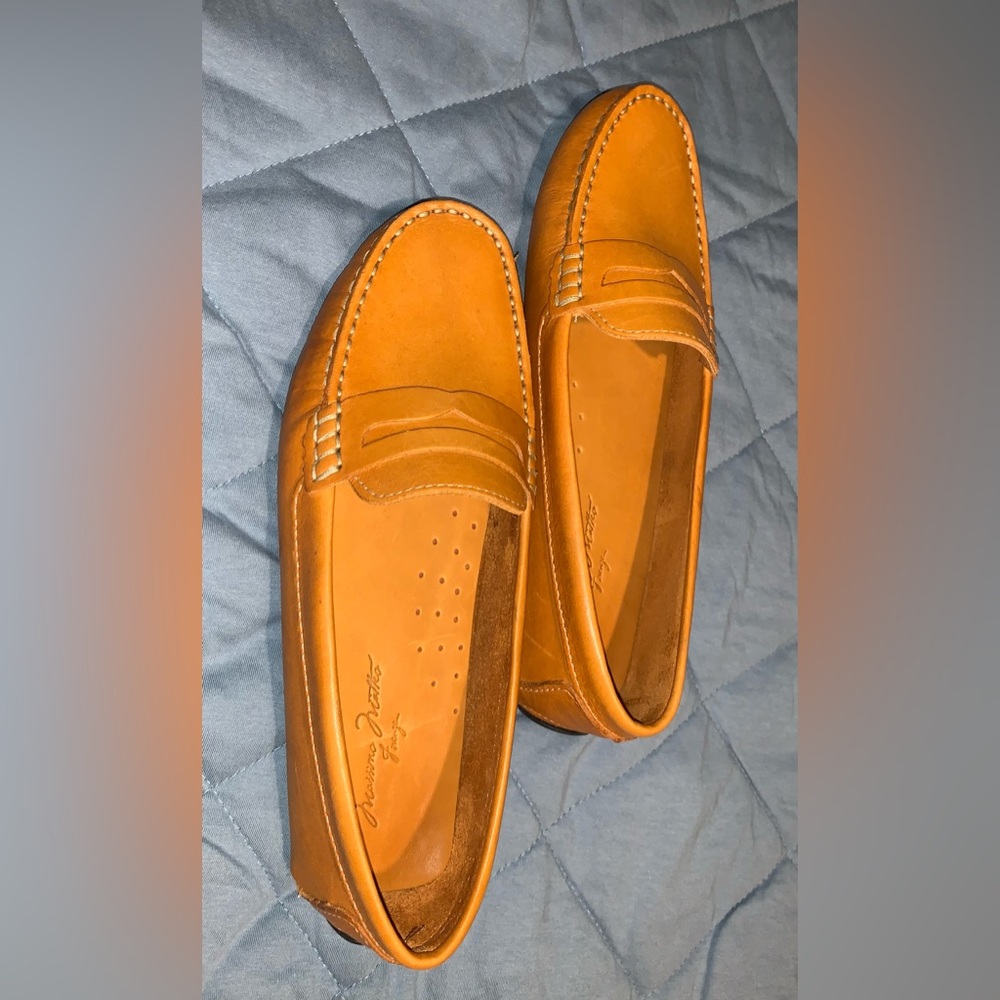 Massimo Matteo Leather Penny Loafer Size 7